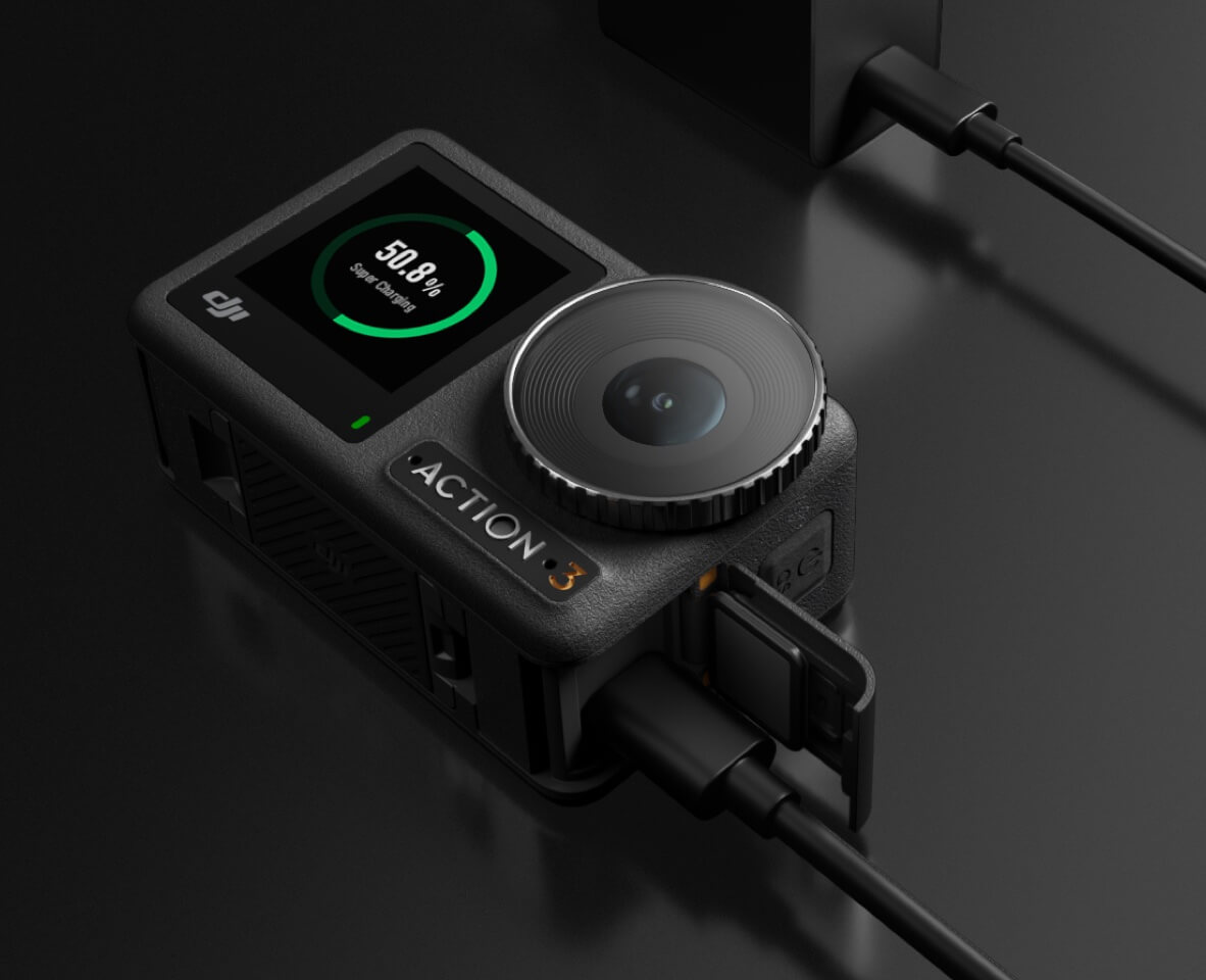 action camera charging